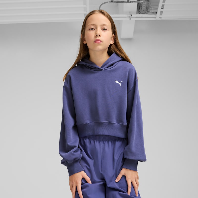 PUMA Wardrobe Essentials Big Kids' Short Length Hoodie - Image 2