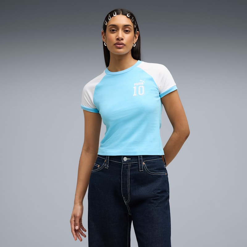 FUTURE.PUMA.ARCHIVE Women's Slim Ringer Tee - Image 4