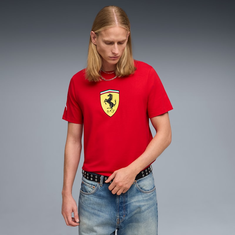 Scuderia Ferrari Men's Colored Shield Tee - Image 2