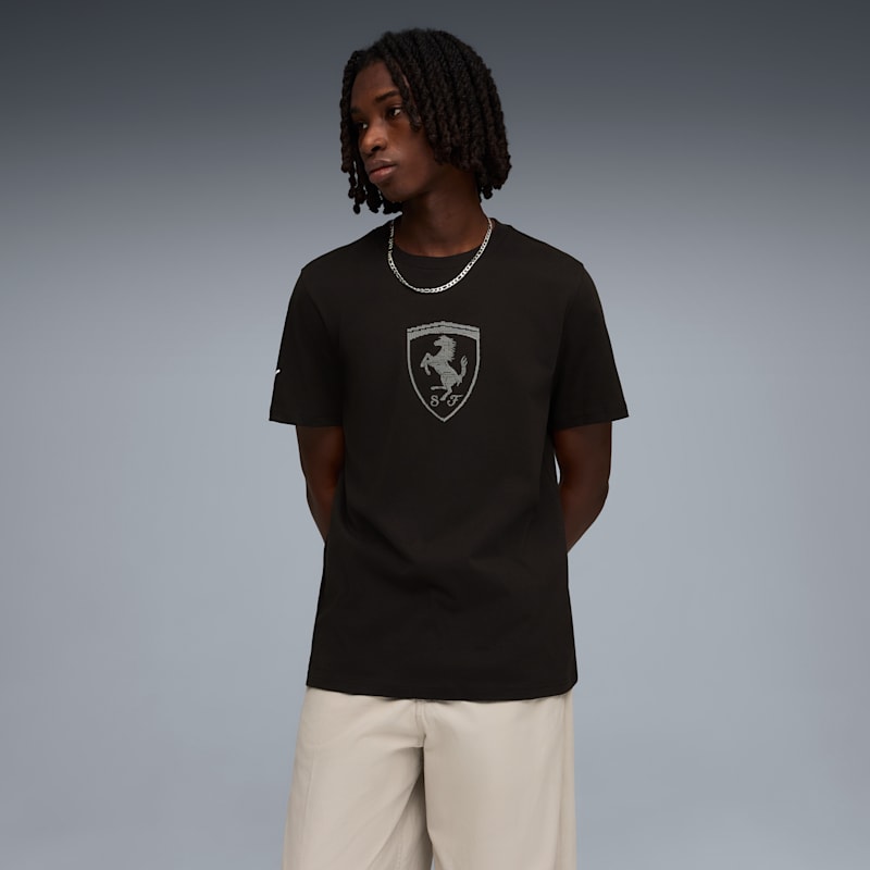 Scuderia Ferrari Men's Tonal Shield Tee