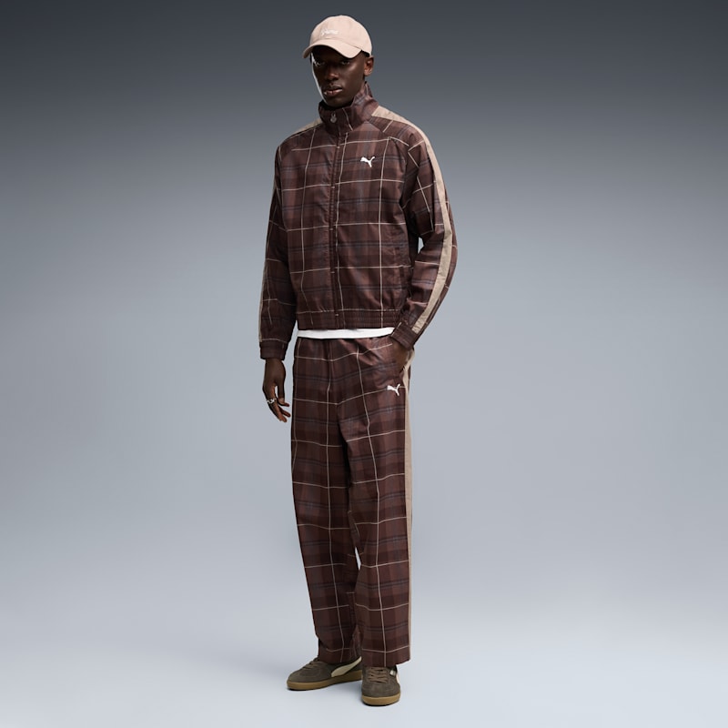 T7 Men's Relaxed Tartan T7 Track Pants - Image 2