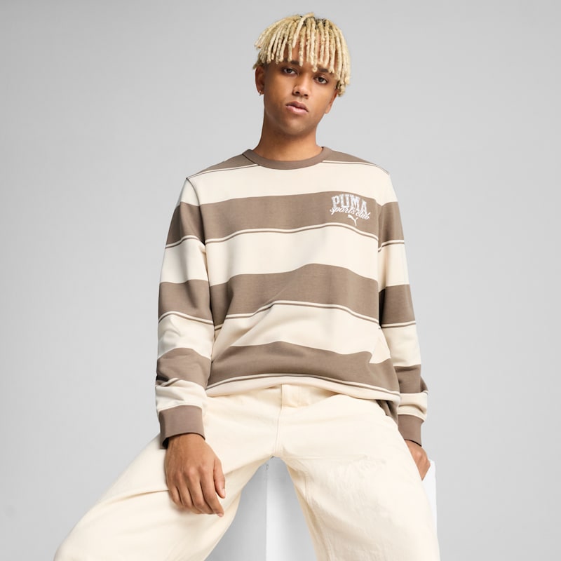 Class Pack Men's Striped Crew Sweatshirt - Image 3