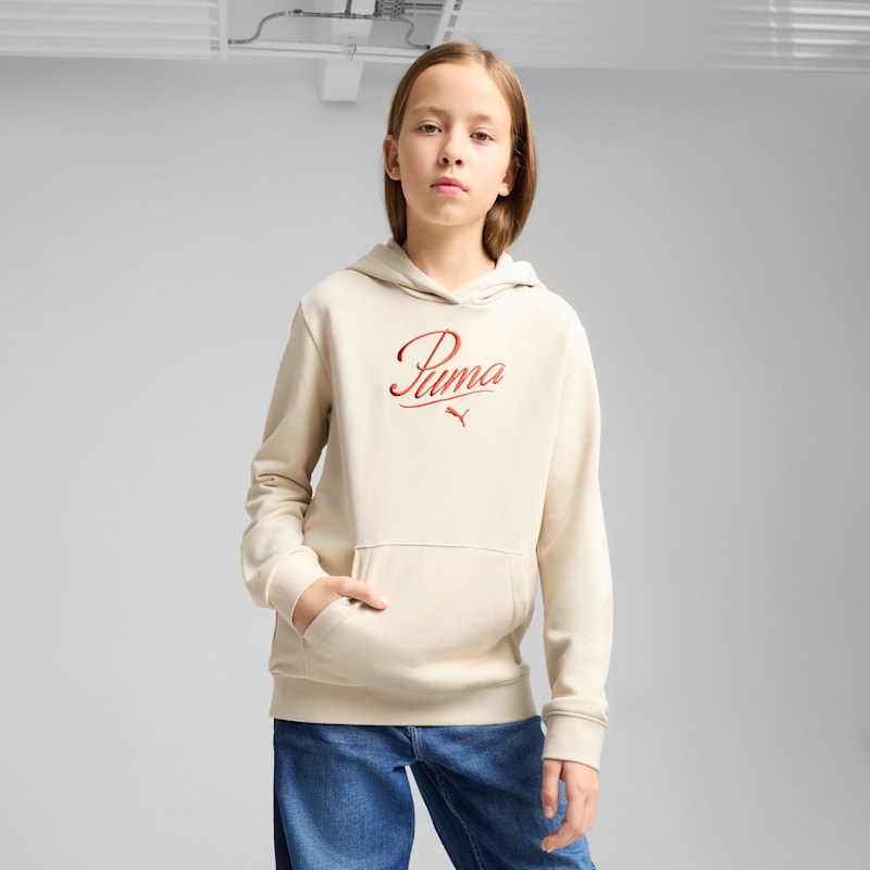 Essentials Script Big Kids' Hoodie - Image 3