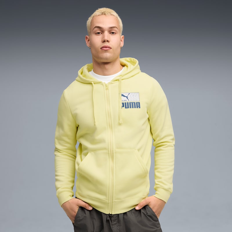 House of Graphics Men's Zip-Up Fleece Hoodie - Image 3