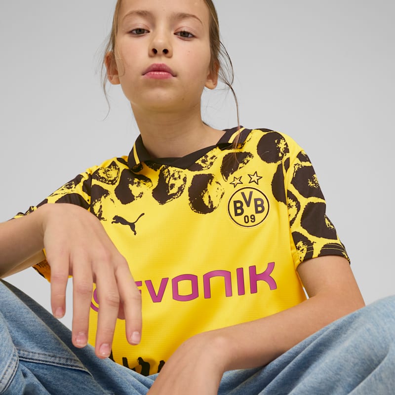 PUMA x KIDSUPER Borussia Dortmund Replica Big Kids' Soccer Jersey