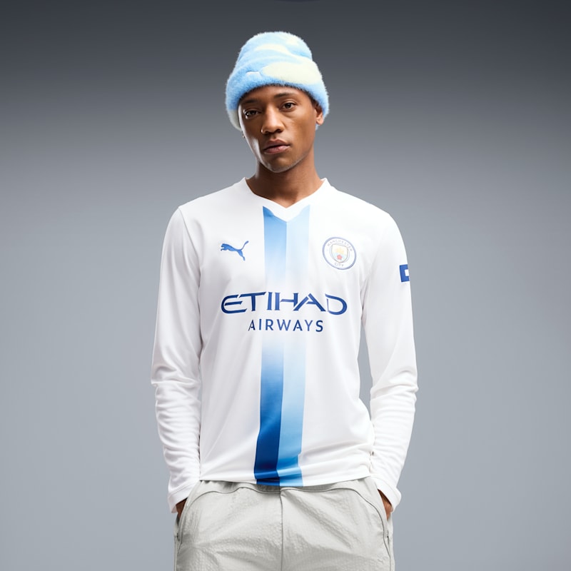 Manchester City Third Men's Long Sleeve Soccer Jersey