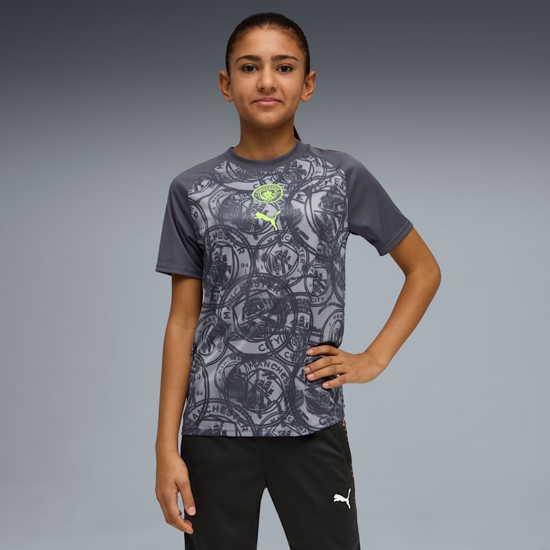 Manchester City Big Kids' Warmup Jersey - Image 2