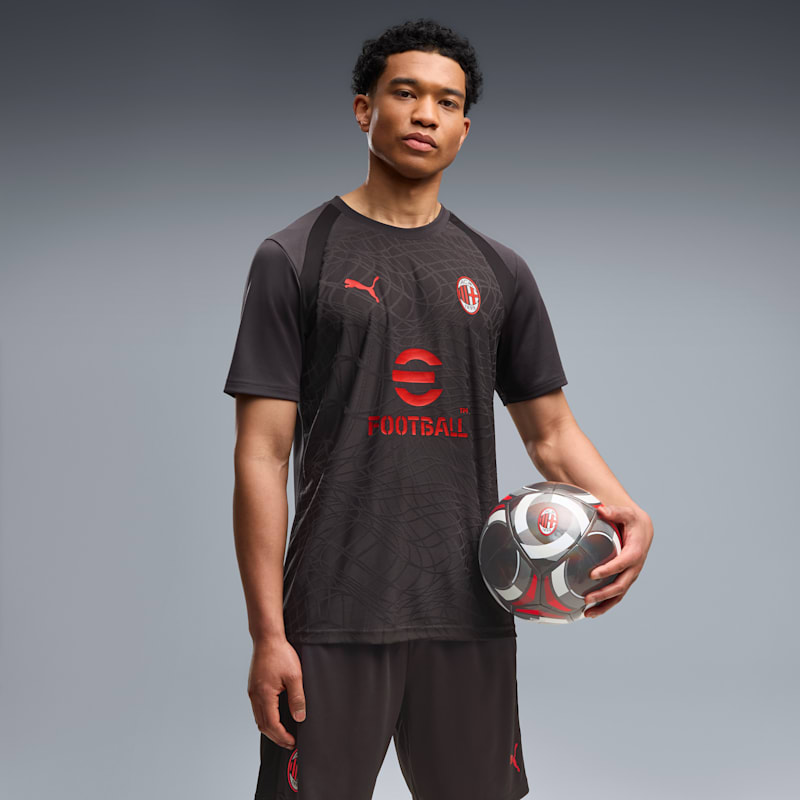 AC Milan Men's Slim Soccer Training Jersey - Image 2